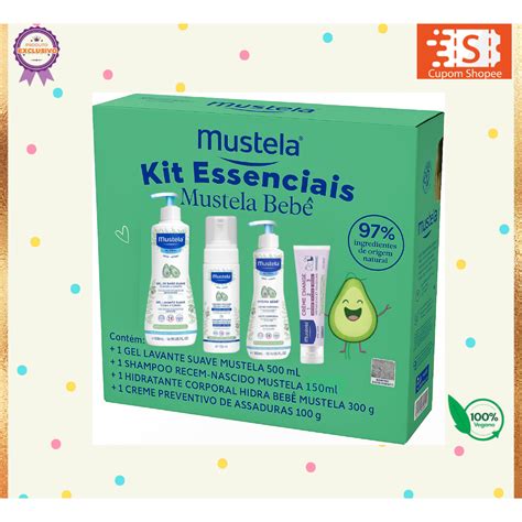 Kit Mustela Recem Nascido - 👶 Mustela Kit Essenciais - Gel levatante 500ml, Shampoo Recem-Nascido ...