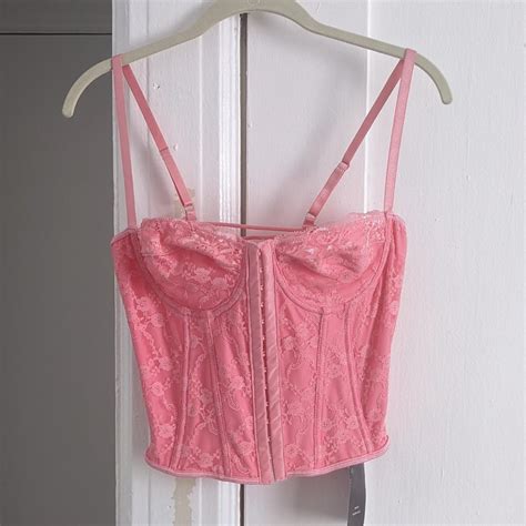 Nwt Shein Hot Pink Corset Top Depop