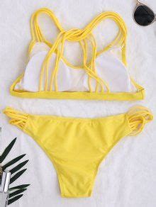 Cami Strappy Bikini Set In YELLOW ZAFUL 2026
