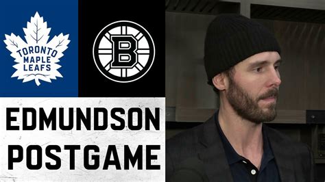 Joel Edmundson Post Game Toronto Maple Leafs