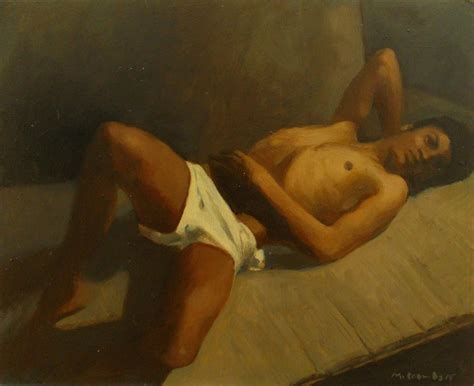 Original Oil Painting Male Nude