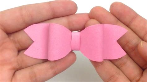 How To Make A Paper Bow How To Fold A Paper Bow Easy Paper Bow Step