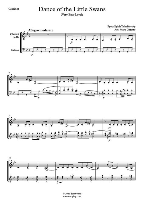 Swan Lake Op 20a No 3 Dance Of The Little Swans Very Easy Level