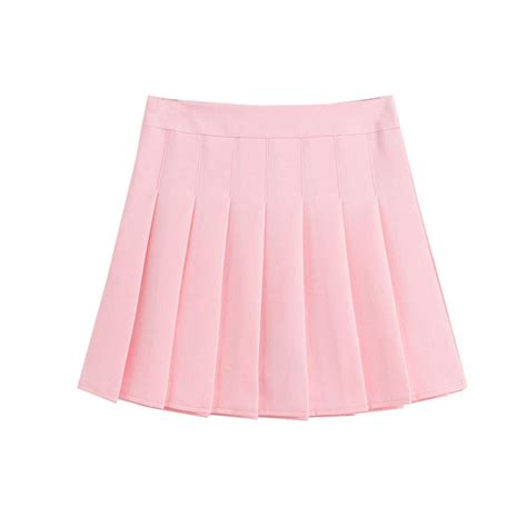 Womens High Waist A Line Pleated Mini Skirt Short Tennis Skirt