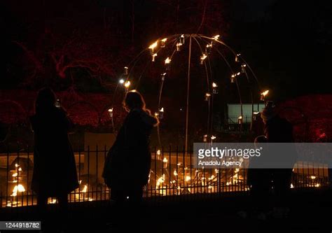 Brooklyn Botanic Garden holidays light show in New York on November ...