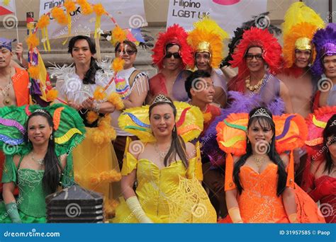 Colourful Participants Of Gay And Lesbian Pride Parade Editorial Image Image Of Atmosphere