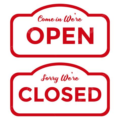 Open And Close Signs PNG, Vector, PSD, and Clipart With Transparent ... 