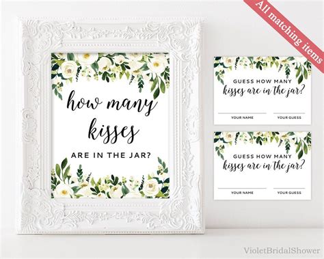 Guess How Many Kisses In The Jar Printable Printable Word Searches