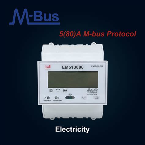 Mbus MID Approved Three Phase M Bus Multifunction Electric DIN Rail