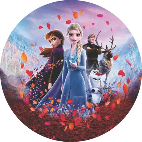 Painel Redondo Frozen Arte Para Impress O Elo