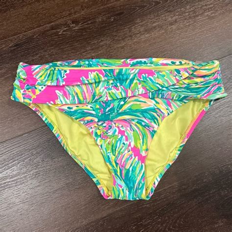 Lilly Pulitzer Swim Lilly Pulitzer Pink And Green Bikini Vibrant Resort Style Poshmark