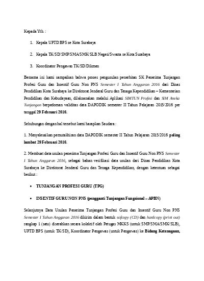 Informasi Tunjangan Dan Insentif Non PNS 2016