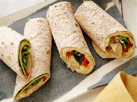 Hummus And Grilled Vegetable Wrap Recipes Cooking Channel Recipe