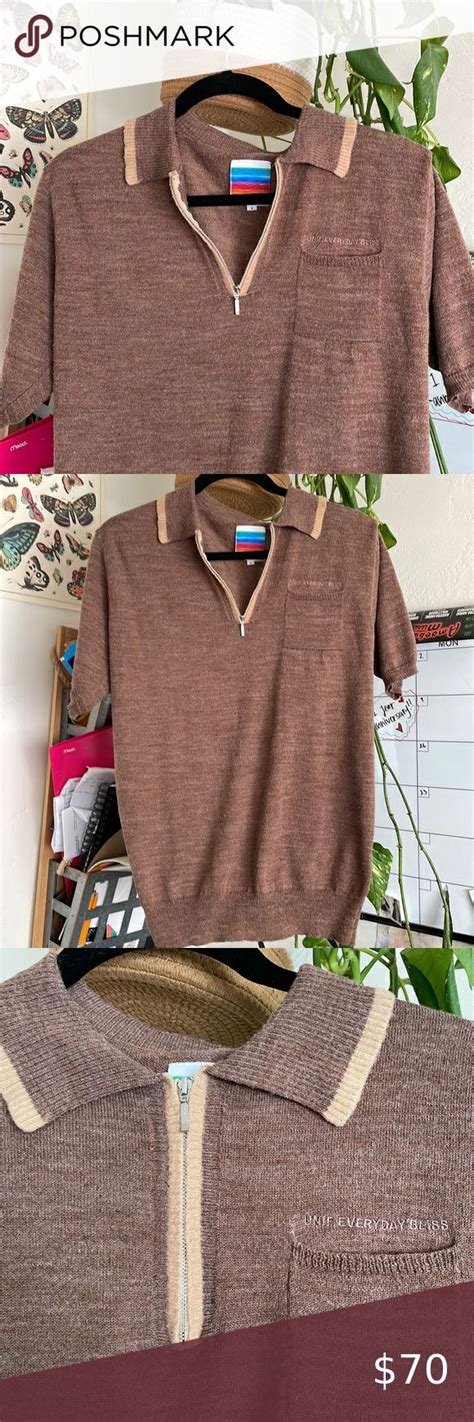 Unif Nwot Everyday Bliss Collared Sweatertop Sweaters Collar
