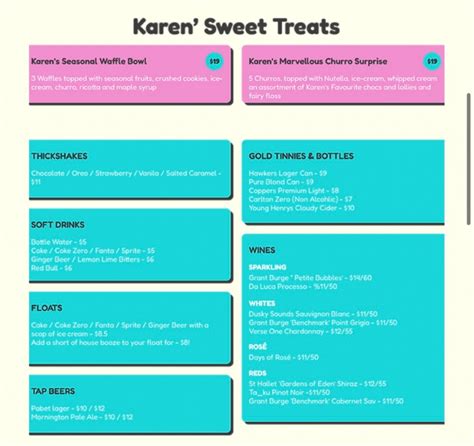 Karen’s Diner – Auckland Auckland's full menu online