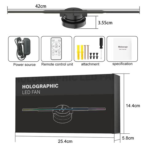 Naked Eye D Holographic Fan Indoor LED Display Naked Eye D Holographic AR Advertising Machine