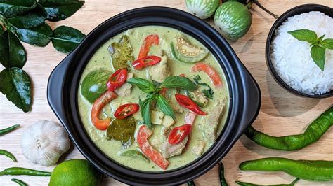 Curry Vert Tha Au Poulet Fait De A Z Chicken Thai Green Curry Hop