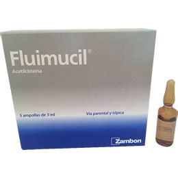 Fluimucil Ampollas INFOMERC Vademécum Farmacéutico Bolivia