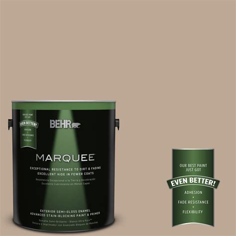 Behr Marquee Gal D Brown Teepee Semi Gloss Enamel Exterior