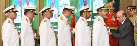 President confers military awards upon officers of Pakistan Armed ...