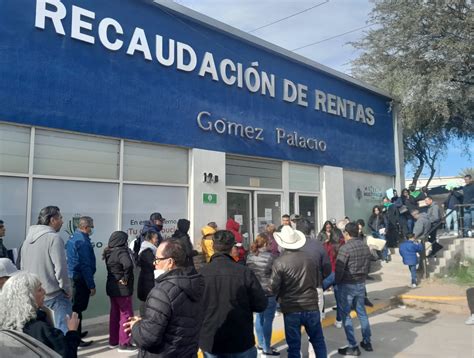 Horario Vacacional En Recaudaci N De Rentas De G Mez Palacio Genera