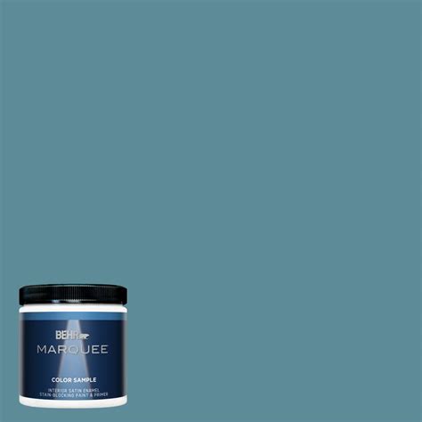 Behr Marquee Oz S Oarsman Blue One Coat Hide Satin Enamel