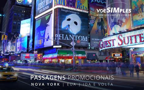 Passagens A Reas Promocionais Para Nova York Ida E Volta A Partir De R