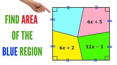 Can You Find The Area Of The Blue Shaded Region Important Geometry