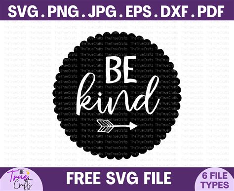 Be Kind Free Svg Thetruecrafts
