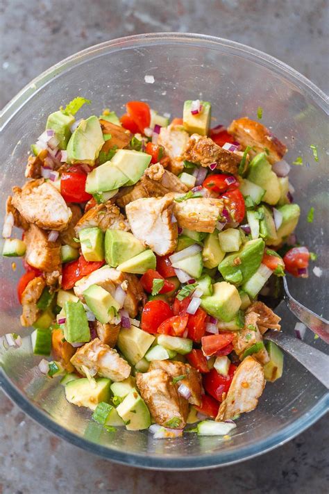 Healthy Avocado Chicken Salad Recipe Chicken Avocado Salad Recipe