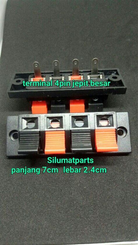 Terminal Speaker 4 Pin Jepit Kecil Besar Terminal Speaker Jepit