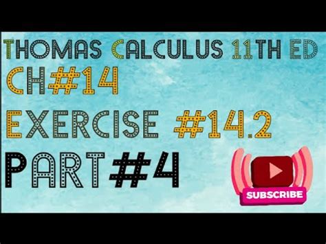 Exercise Ch Question Thomas Calculus Th Ed Full