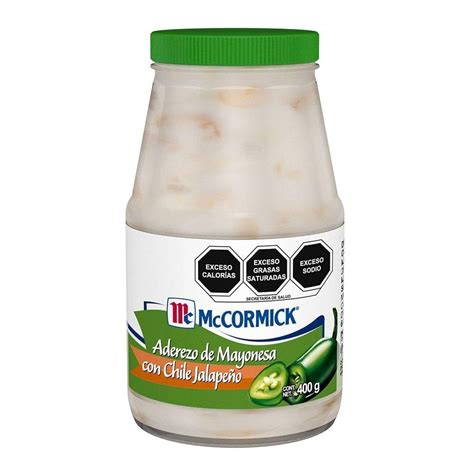 Aderezo de mayonesa McCormick con chile jalapeño 400 g Walmart