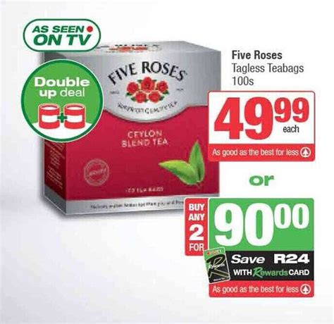 Five Roses Tagless Teabags S Offer At Spar