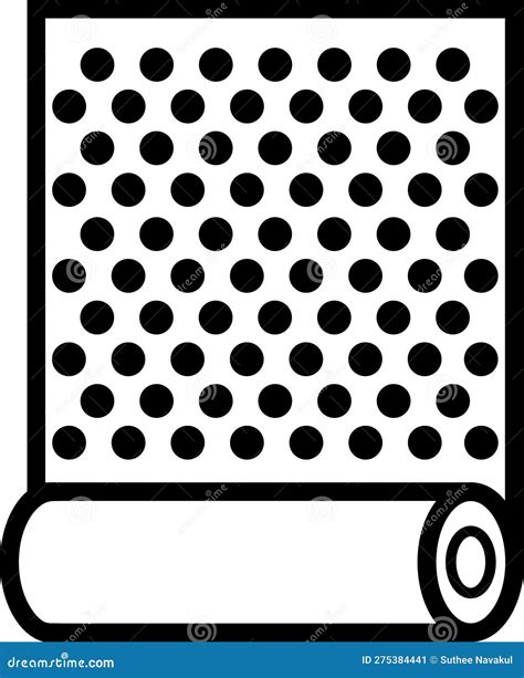 Wallpaper Icon On White Background. Wallpaper Sign. Roll Of Wallpaper