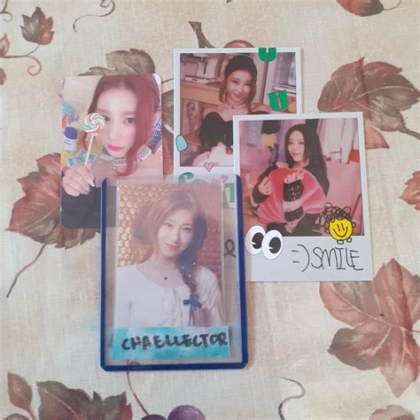 Official ITZY Crazy In Love Chaeryeong Photocard With Polaroids