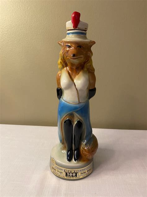 Vintage 1974 Renee The Fox Jim Beam Decanter Etsy