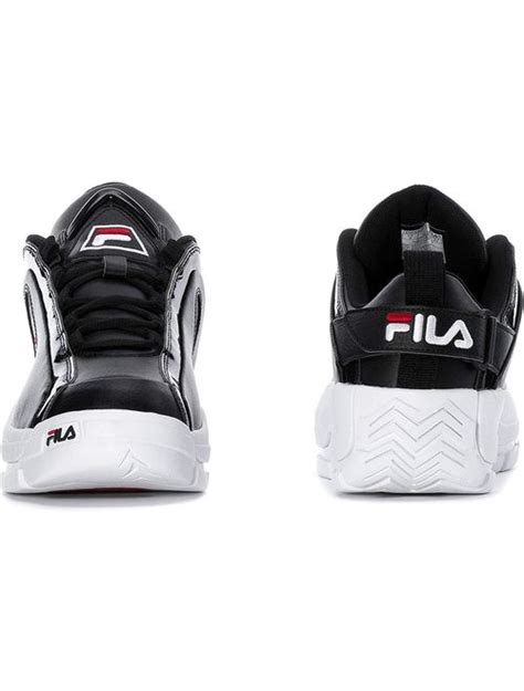 Buy Fila Men S Grant Hill 2 Low Shoes 8 Black White Fila Red Online Topofstyle