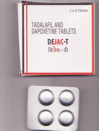 Buy Dejac-T Tablet 4's(Tadalafil 10mg + Dapoxetine 30mg) Online at Best ...