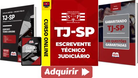 Apostila E Curso Concurso Tj Sp 2023 Escrevente Técnico Judiciário