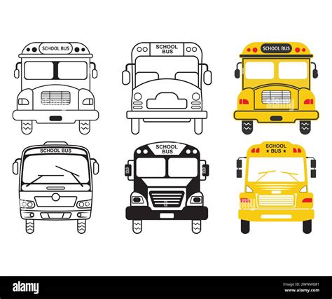 School bus svg hi-res stock photography and images - Alamy