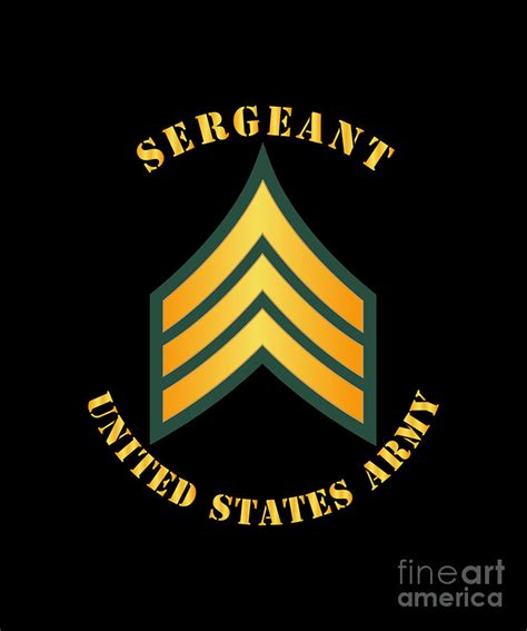 Army Sergeant Sgt Digital Art By Tom Adkins Fine Art America