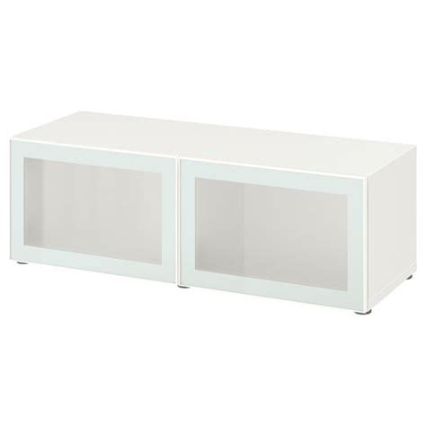 Стеллаж - IKEA BESTÅ/BESTA, 120x42x38 см, белый, Бесто ИКЕА за 20448 ...