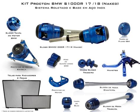 Kit Slider F Procton Bmw S R S R Naked Parcelamento Sem Juros