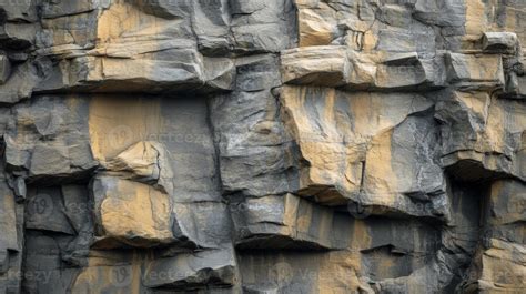Close-up of Rough and Textured Rock Cliff Face 51193497 Stock Photo at