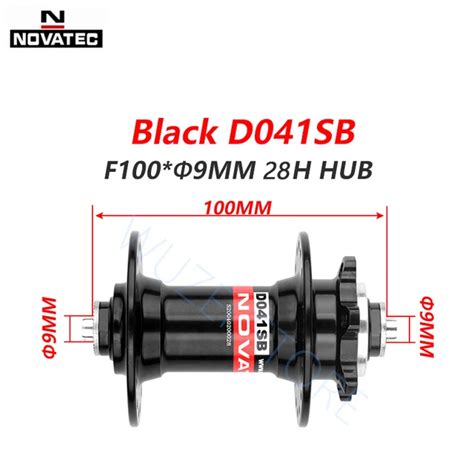 Novatec Hub D041SB D042SB 28/32/36 Holes Mtb Cube 1 Pair/Front/Rear ...