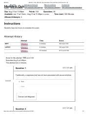Module Quiz BIS Sex Sexualities Time And Place Summer B Pdf Module