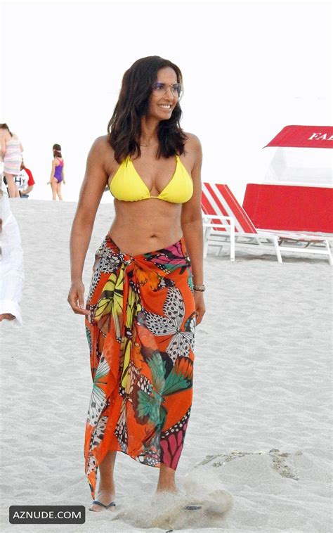 Padma Lakshmi Shows Off Her Fantastic Bikini Body While Taking A Dip In The Ocean During A