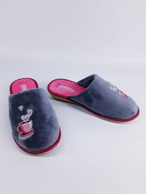 Комнатные тапочки Белста 3048С-173 38(р) 24,5см серый с розовым ...