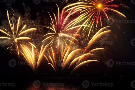 Colored festive fireworks. ai generated. 22223694 Stock Photo at Vecteezy